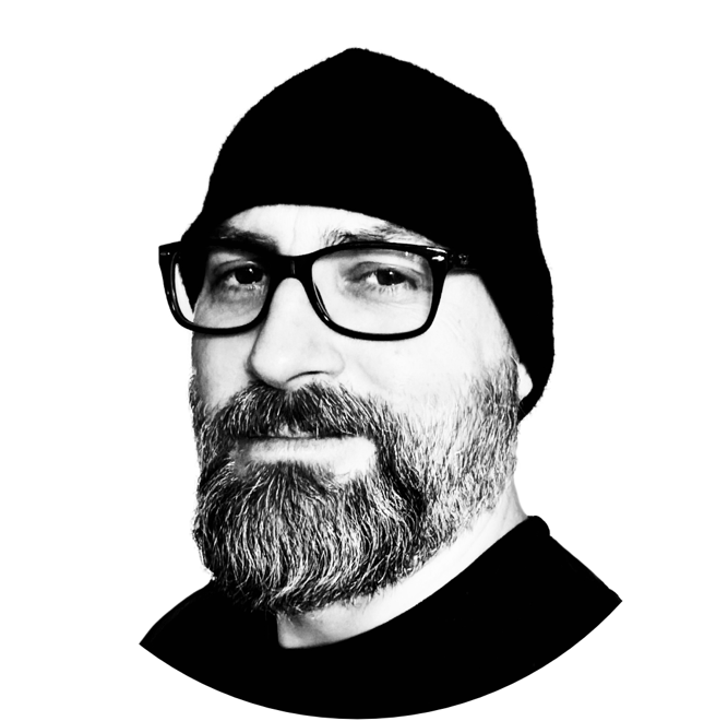 orträtfoto von Marco Kirchbach, dem freiberuflichen Illustrator und Designer von Kooky Arts Design.