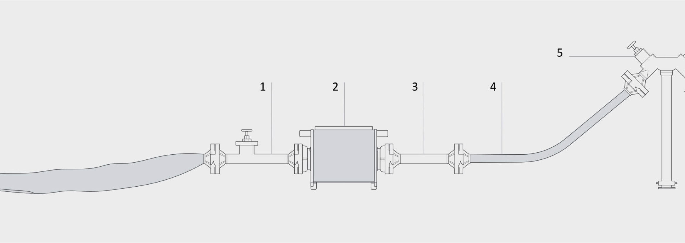 Darstellung des Anschluss des HT-80 V4 an einen Hydranten.